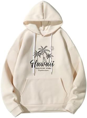 Vita-Rossa™  Floral Drawstring Pocket Sweatshirt